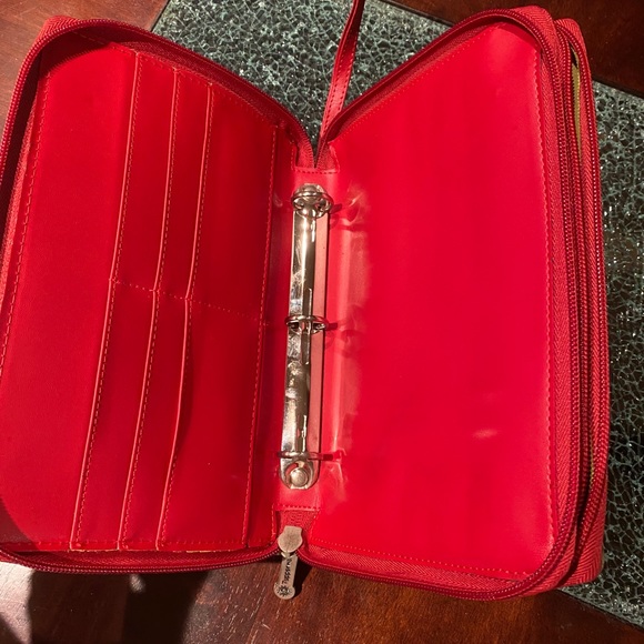Red Tupperware Signature Crossbody Bag & Binder - Picture 12 of 16